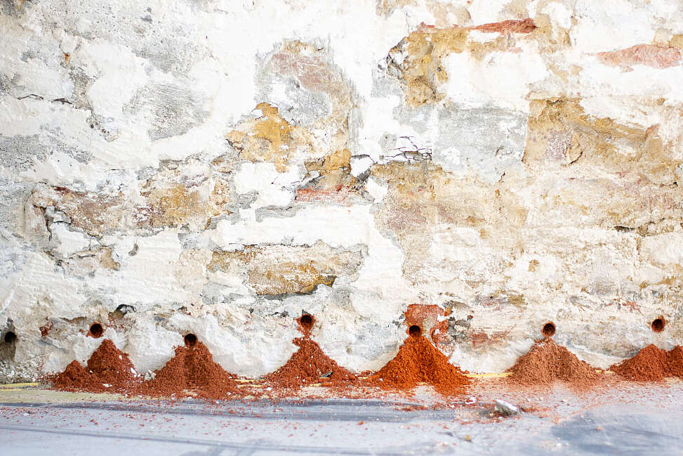 Boren gat voor injectie